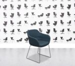 Refurbished Brunner Crona - Sled Base - Teal Green Fabric