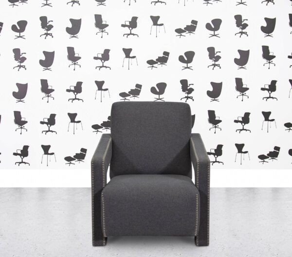 Refurbished Cassina Utrecht Armchair - Grey Fabric
