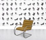 Refurbished Walter Knoll MR Lounge Chair - Honey Leather