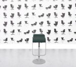 Refurbished Lapalma Lem Bar Stool - White Frame - Turquoise Seat