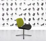 Refurbished Orangebox Track-03 Lounge Chair - Grey and Green Fabric