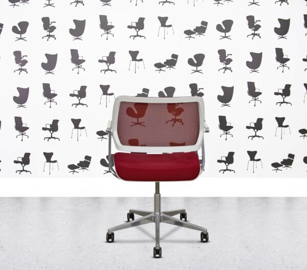 Refurbished Steelcase QiVi - Polished Aluminium - Red