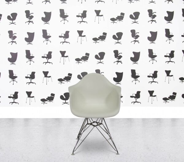 Refurbished Vitra Charles Eames DAR Chair - White