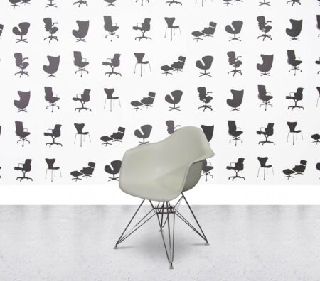 Refurbished Vitra Charles Eames DAR Chair - White