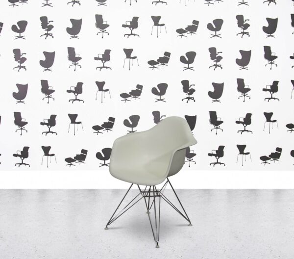 Refurbished Vitra Charles Eames DAR Chair - White