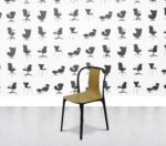 Refurbished Vitra Belleville Armchair - Oak Wood - Black Frame