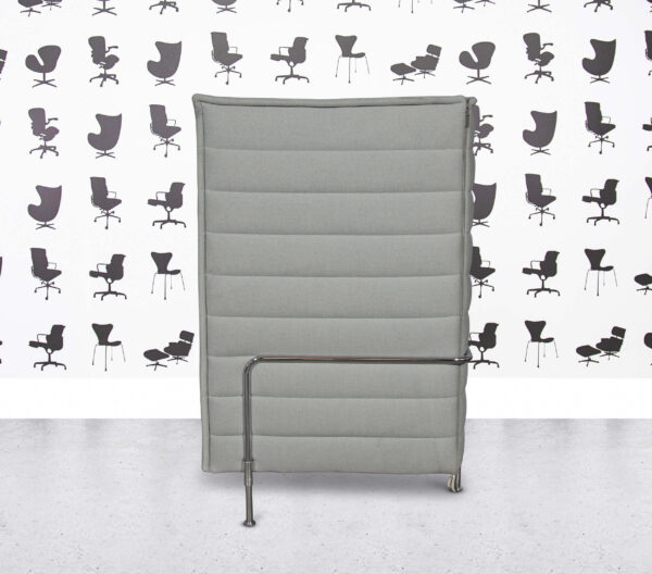 Refurbished Vitra Alcove High Back Sofa - 2 Seater - Grey Fabric