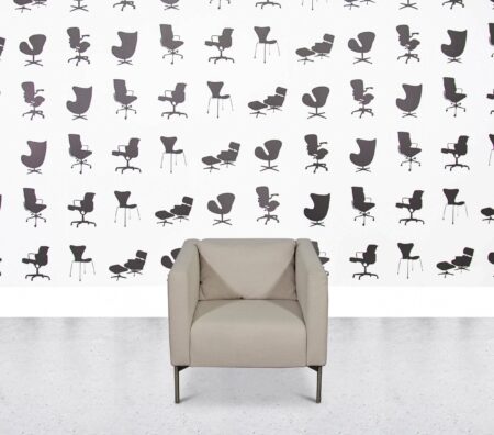 Refurbished Living Divani Easy Lipp Armchair - Beige Fabric