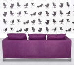 Refurbished B&B Italia George 2.5-Seat Sofa - Purple Fabric