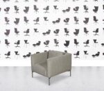 Refurbished Living Divani Easy Lipp Armchair - Grey Fabric