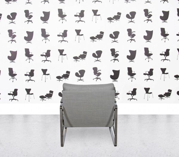 Refurbished Walter Knoll Fabricius Armchair - Grey Fabric
