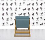 Refurbished Orangebox Yolo-01 Lounge Chair - Blue Fabric