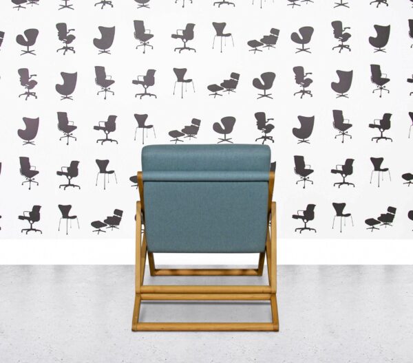 Refurbished Orangebox Yolo-01 Lounge Chair - Blue Fabric