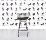 Refurbished Walter Knoll Bertoia Stool - Brown Leather