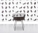 Refurbished Walter Knoll Bertoia Side Chair - Brown Leather