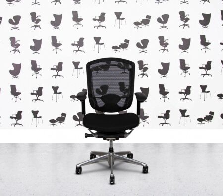 Refurbished Teknion Contessa 4D - Polished Aluminium - Black
