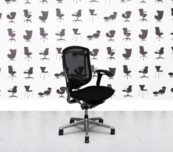 Refurbished Teknion Contessa 4D - Polished Aluminium - Black
