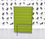 Refurbished Vitra Alcove High Back Sofa - 2 Seater - Grass Green Fabric