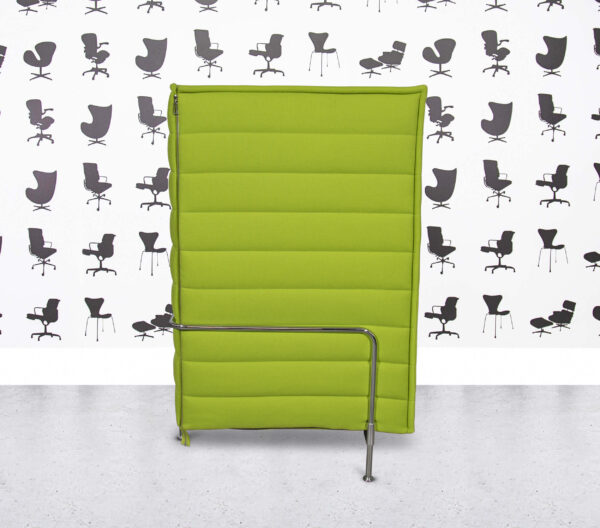 Refurbished Vitra Alcove High Back Sofa - 2 Seater - Grass Green Fabric