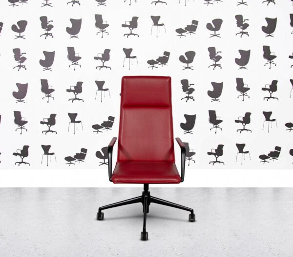 Refurbished Brunner Fina Soft High Back Chair - Red Leather