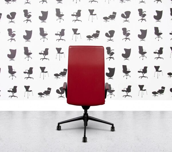 Refurbished Brunner Fina Soft High Back Chair - Red Leather