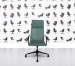 Refurbished Brunner Fina Soft High Back Chair - Turquoise Leather