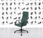 Refurbished Brunner Fina Soft High Back Chair - Turquoise Leather