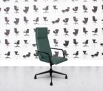 Refurbished Brunner Fina Soft High Back Chair - Turquoise Leather