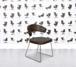 Refurbished Calligaris New York - Dining Chair - Brown Leather