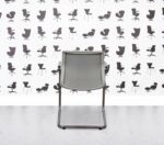 Refurbished Vitra Unix Cantilever - Soft Grey Frame - Dim Grey Silk Mesh - Non-Stacking
