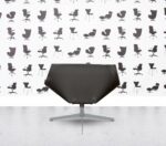 Refurbished Fritz Hansen Space Lounge by Jehs+Laub - Silver Shell - Multi Colour in Leather - Grigio Grey