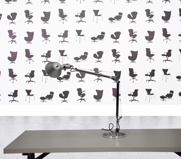 Refurbished Artemide Tolomeo Micro Table Lamp Aluminum