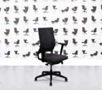 Refurbished Sedus Quarterback Task Chair - No Lumbar - Full Black