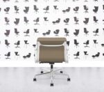 Refurbished Vitra Eames Soft Pad EA217 - Premium Leather - Pol Alu - Sand
