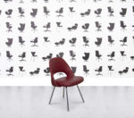 Refurbished Knoll Saarinen Relax Conference Dining Chair - Garnet Leather