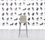 Refurbished Vitra HAL Stool High - White Shell