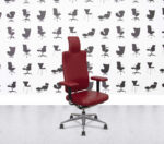 Refurbished Vitra HeadLine Office Chair - Red Leather