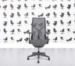 Refurbished Herman Miller Cosm Chair - High Back - Grey Mesh and Frame