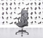 Refurbished Herman Miller Cosm Chair - High Back - Grey Mesh and Frame