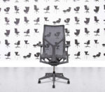 Refurbished Herman Miller Cosm Chair - High Back - Grey Mesh and Frame
