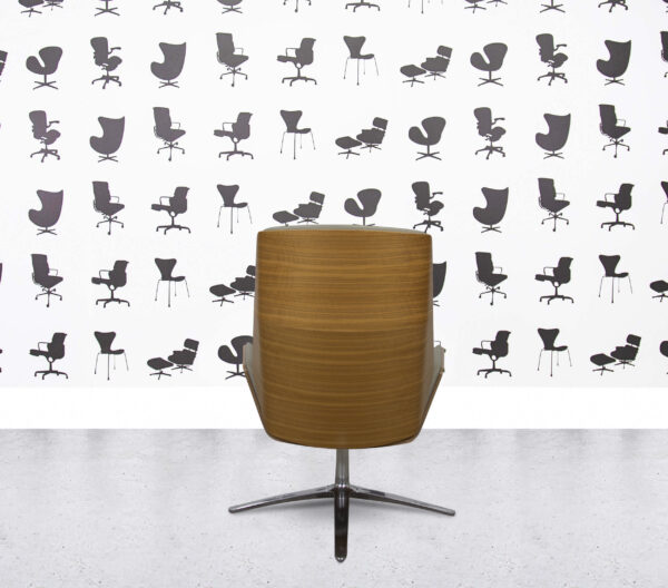 Refurbished Boss Design Kruze - High Back Swivel Lounge Chair - Almond Leather