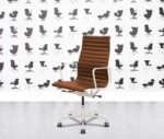 Refurbished Herman Miller Charles Eames EA337 - White Frame - Ledge Leather