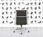 Refurbished Vitra Eames Soft Pad EA219 - Premium Leather - Pol Alu - Umbra Grey