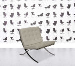 Refurbished Knoll Barcelona - Ivory Leather