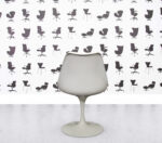 Refurbished Knoll Saarinen Tulip Side Chair - Aegean Blue Fabric