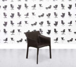 Refurbished Matteo Grassi Coco Dining Chair - Brown Leather