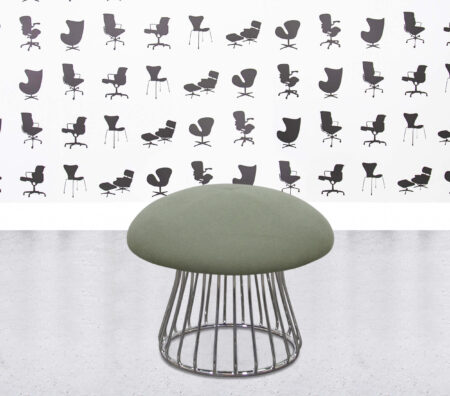 Refurbished Boss Design Magic Stool - Spanish Green Fabric