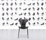Refurbished Fritz Hansen Grand Prix 3130 Stacking Chair - Black