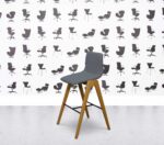 Refurbished Naughtone Viv Wood Stool - Paseo