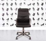 Refurbished Interstuhl Vintage IS5 Conference Chair - Black Leather